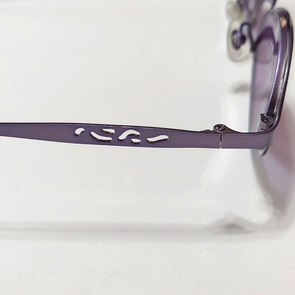 Martine Sitbon NWOT Unisex Silver/Lavender Frame With Same Lenses Sunglasses - Picture 5 of 10